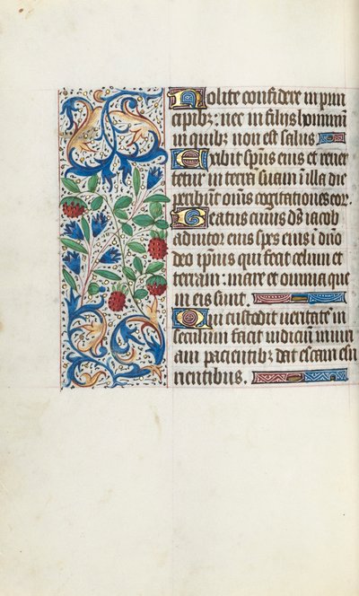 Księga godzin Korzystanie z Rouen: fol. 108v, ok. 1470. autorstwa Master of the Geneva Latini