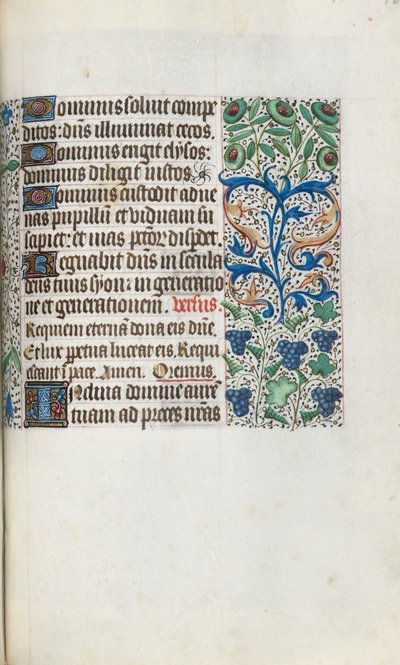 Księga godzin Korzystanie z Rouen: fol. 109r, ok. 1470. autorstwa Master of the Geneva Latini