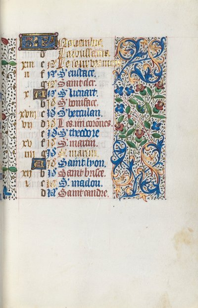 Księga godzin Korzystanie z Rouen: fol. 111r, ok. 1470. autorstwa Master of the Geneva Latini