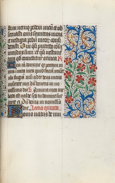 Księga godzin Korzystanie z Rouen: fol. 123r, ok. 1470. autorstwa Master of the Geneva Latini