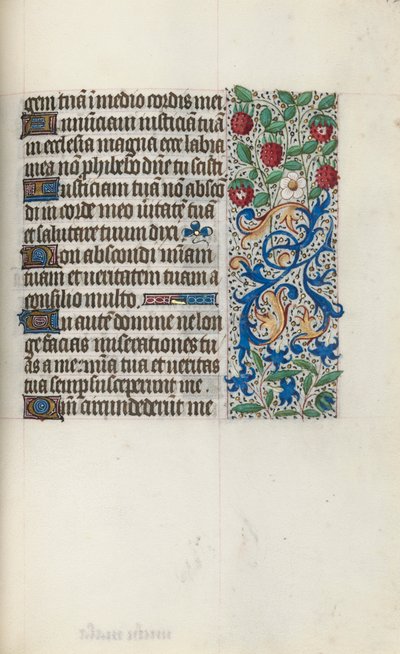 Księga godzin Korzystanie z Rouen: fol. 126r, ok. 1470. autorstwa Master of the Geneva Latini