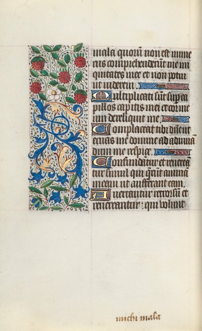 Księga godzin Korzystanie z Rouen: fol. 126v, ok. 1470. autorstwa Master of the Geneva Latini