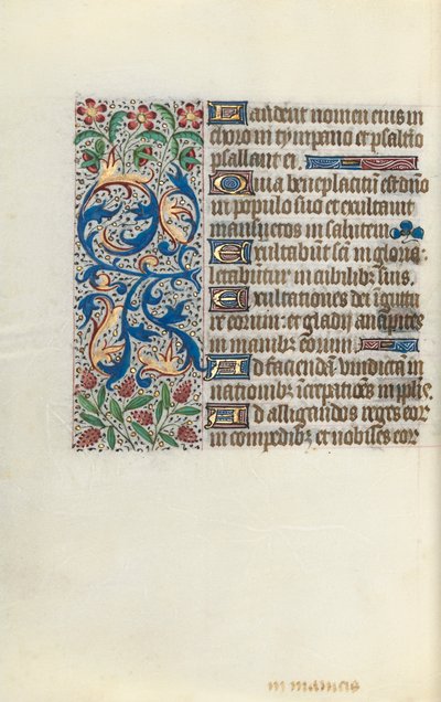 Księga godzin Korzystanie z Rouen: fol. 142v, ok. 1470. autorstwa Master of the Geneva Latini