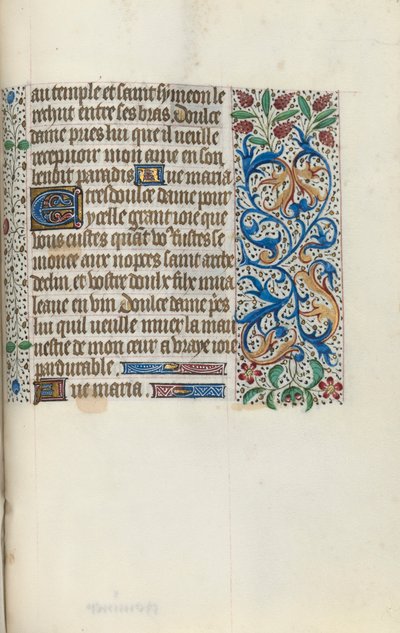 Księga godzin Korzystanie z Rouen: fol. 149r, ok. 1470. autorstwa Master of the Geneva Latini