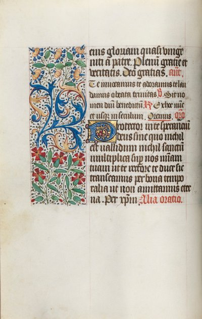Księga godzin Korzystanie z Rouen: fol. 14v, ok. 1470. autorstwa Master of the Geneva Latini