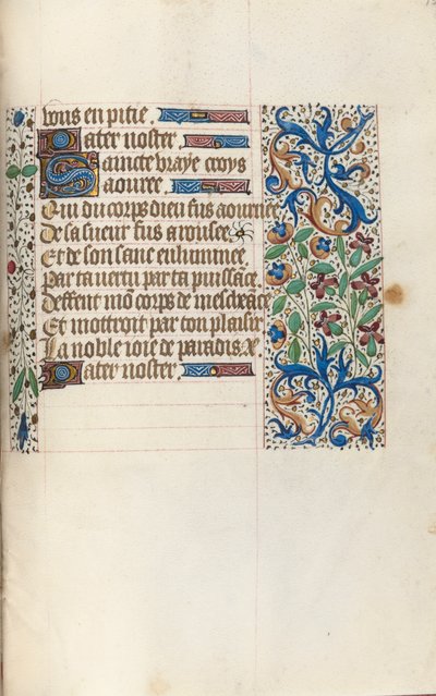 Księga godzin Korzystanie z Rouen: fol. 154r, ok. 1470. autorstwa Master of the Geneva Latini