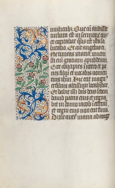 Księga godzin Korzystanie z Rouen: fol. 15v, ok. 1470. autorstwa Master of the Geneva Latini