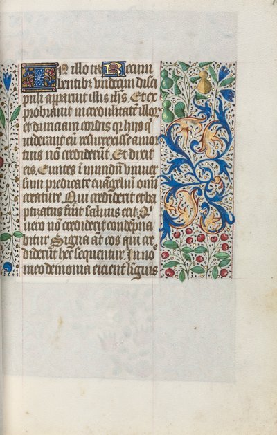 Księga godzin Korzystanie z Rouen: fol. 18r, ok. 1470. autorstwa Master of the Geneva Latini