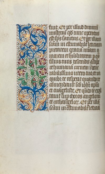 Księga godzin Korzystanie z Rouen: fol. 19v, ok. 1470. autorstwa Master of the Geneva Latini