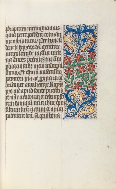 Księga godzin Korzystanie z Rouen: fol. 24r, ok. 1470. autorstwa Master of the Geneva Latini