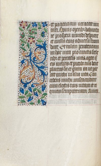 Księga godzin Korzystanie z Rouen: fol. 26v, ok. 1470. autorstwa Master of the Geneva Latini