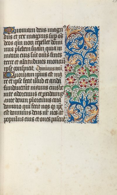 Księga godzin Korzystanie z Rouen: fol. 29r, ok. 1470. autorstwa Master of the Geneva Latini