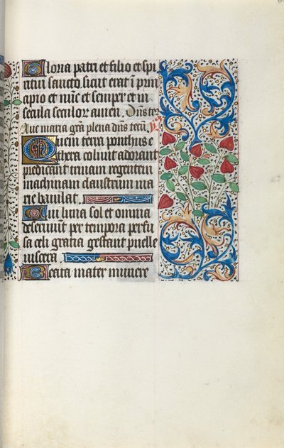 Księga godzin Korzystanie z Rouen: fol. 30r, ok. 1470. autorstwa Master of the Geneva Latini