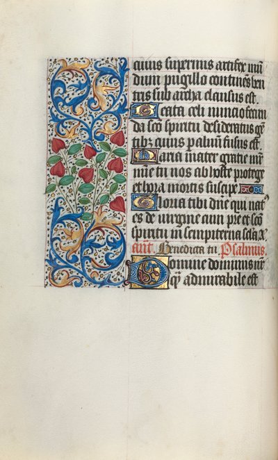 Księga godzin Korzystanie z Rouen: fol. 30v, ok. 1470. autorstwa Master of the Geneva Latini
