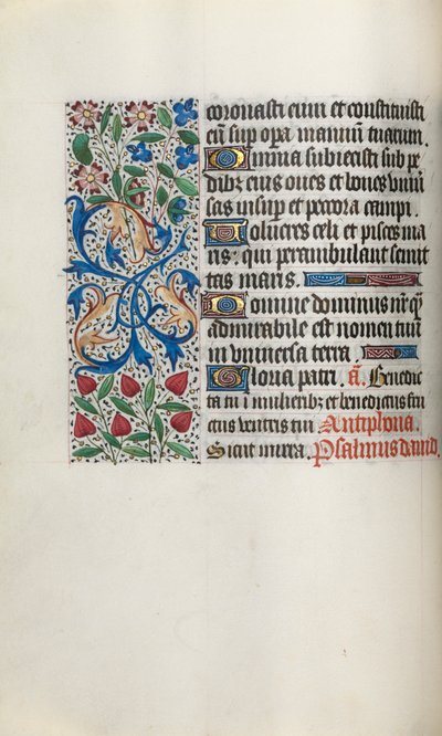 Księga godzin Korzystanie z Rouen: fol. 31v, ok. 1470. autorstwa Master of the Geneva Latini