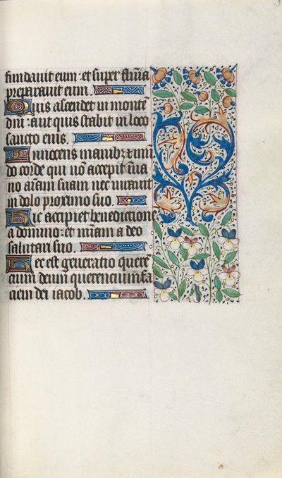 Księga godzin Korzystanie z Rouen: fol. 34r, ok. 1470. autorstwa Master of the Geneva Latini