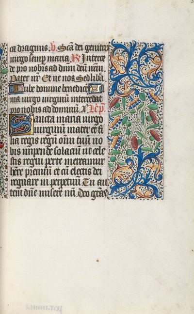 Księga godzin Korzystanie z Rouen: fol. 35r, ok. 1470. autorstwa Master of the Geneva Latini