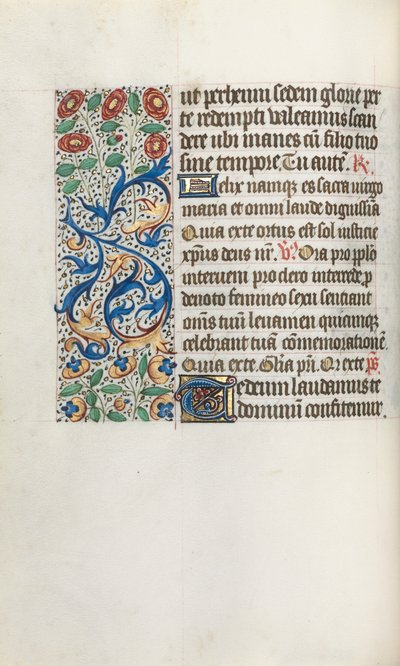 Księga godzin Korzystanie z Rouen: fol. 36v, ok. 1470. autorstwa Master of the Geneva Latini