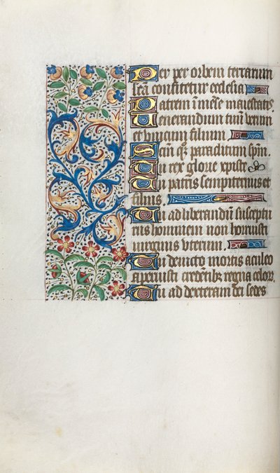Księga godzin Korzystanie z Rouen: fol. 37v, ok. 1470. autorstwa Master of the Geneva Latini