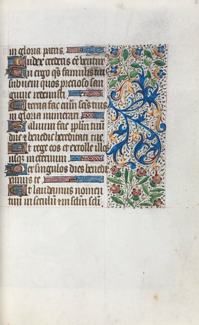 Księga godzin Korzystanie z Rouen: fol. 38v, ok. 1470. autorstwa Master of the Geneva Latini