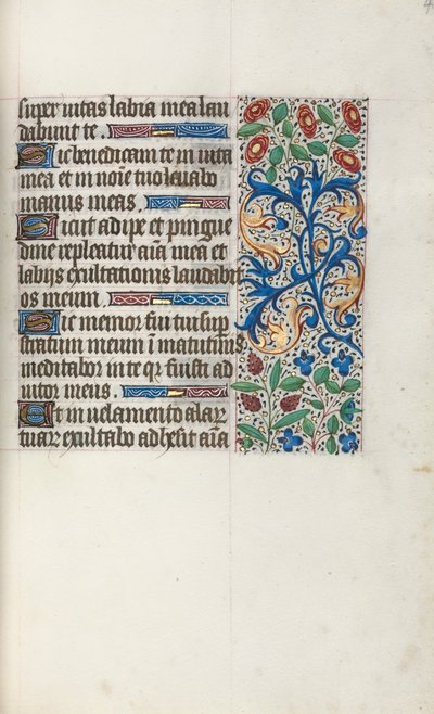 Księga godzin Korzystanie z Rouen: fol. 40r, ok. 1470. autorstwa Master of the Geneva Latini