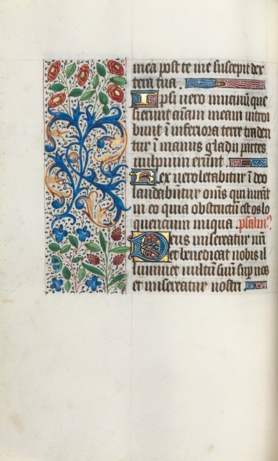 Księga godzin Korzystanie z Rouen: fol. 40v, ok. 1470. autorstwa Master of the Geneva Latini