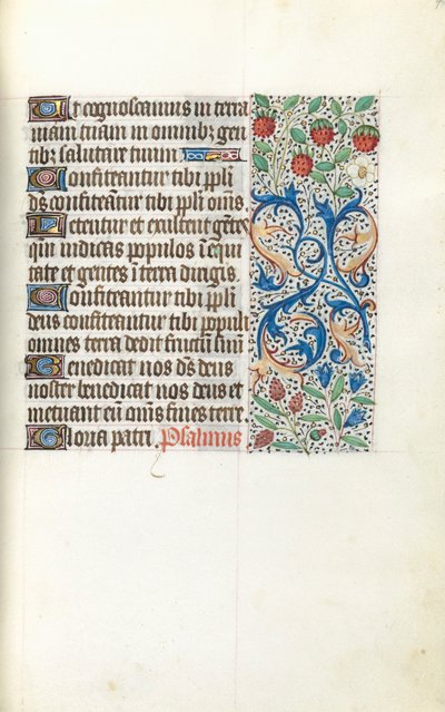 Księga godzin Korzystanie z Rouen: fol. 42r, ok. 1470. autorstwa Master of the Geneva Latini