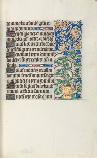 Księga godzin Korzystanie z Rouen: fol. 43r, ok. 1470. autorstwa Master of the Geneva Latini