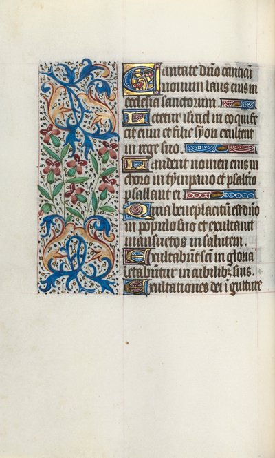Księga godzin Korzystanie z Rouen: fol. 45v, ok. 1470. autorstwa Master of the Geneva Latini