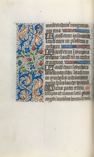 Księga godzin Korzystanie z Rouen: fol. 46v, ok. 1470. autorstwa Master of the Geneva Latini
