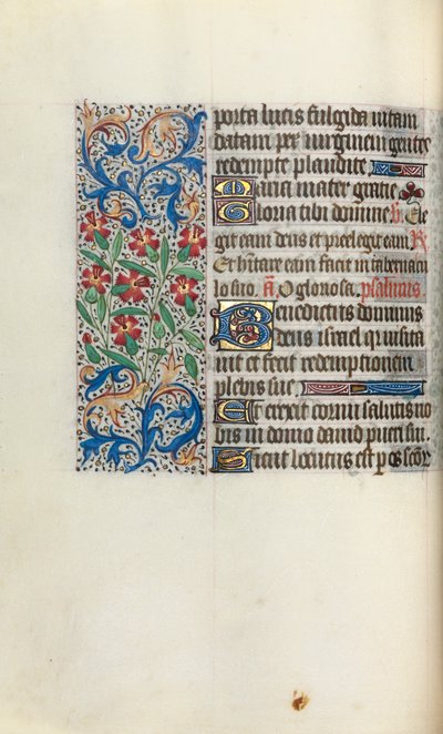 Księga godzin Korzystanie z Rouen: fol. 47v, ok. 1470. autorstwa Master of the Geneva Latini