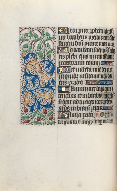 Księga godzin Korzystanie z Rouen: fol. 48v, ok. 1470. autorstwa Master of the Geneva Latini