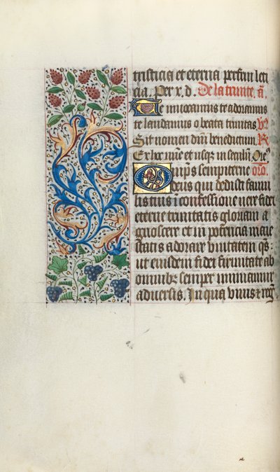 Księga godzin Korzystanie z Rouen: fol. 49v, ok. 1470. autorstwa Master of the Geneva Latini