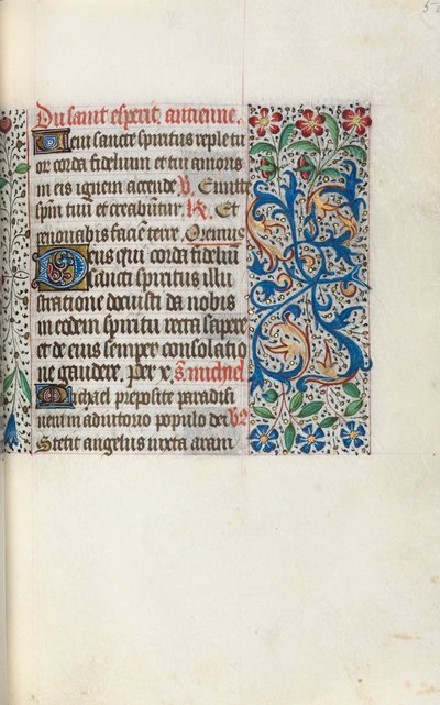 Księga godzin Korzystanie z Rouen: fol. 50r, ok. 1470. autorstwa Master of the Geneva Latini