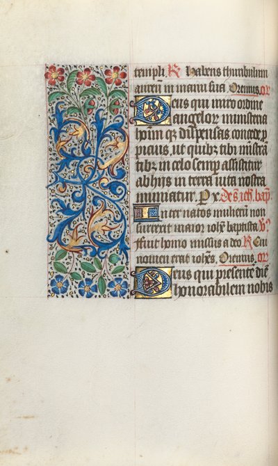 Księga godzin Korzystanie z Rouen: fol. 50v, ok. 1470. autorstwa Master of the Geneva Latini