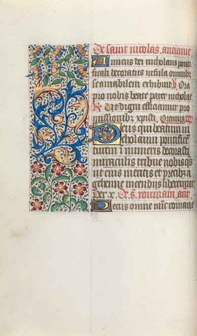 Księga godzin Korzystanie z Rouen: fol. 52v, ok. 1470. autorstwa Master of the Geneva Latini