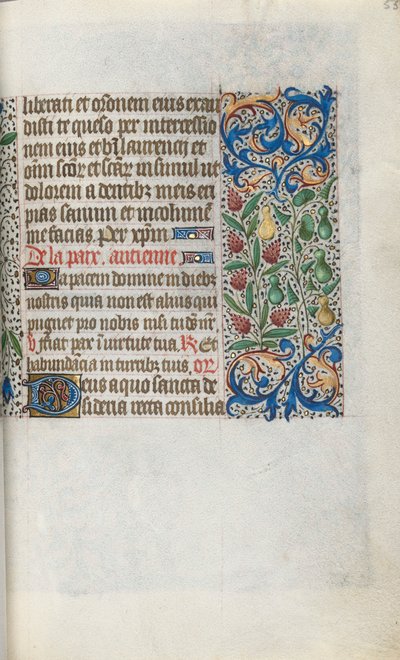 Księga godzin Korzystanie z Rouen: fol. 55r, ok. 1470. autorstwa Master of the Geneva Latini
