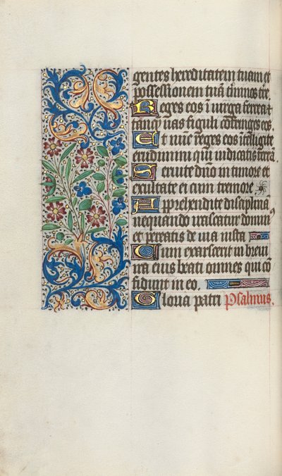 Księga godzin Korzystanie z Rouen: fol. 58v, ok. 1470. autorstwa Master of the Geneva Latini