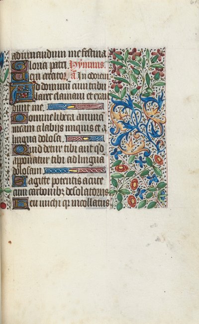 Księga godzin Korzystanie z Rouen: fol. 61r, ok. 1470. autorstwa Master of the Geneva Latini