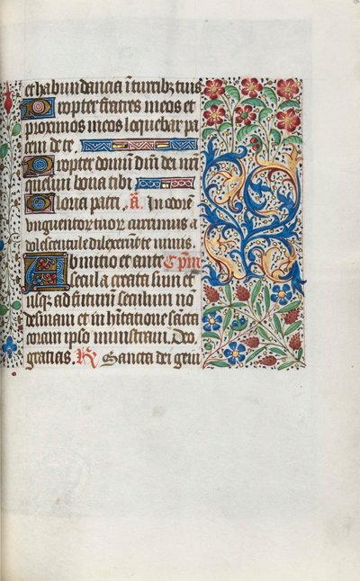 Księga godzin Korzystanie z Rouen: fol. 63r, ok. 1470. autorstwa Master of the Geneva Latini