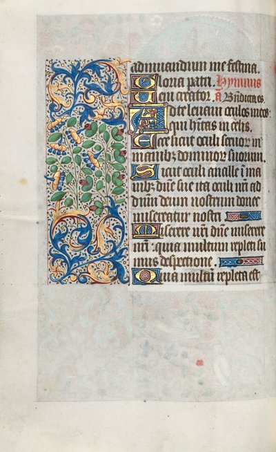Księga godzin Korzystanie z Rouen: fol. 64v, ok. 1470. autorstwa Master of the Geneva Latini