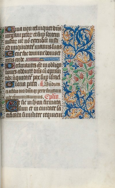 Księga godzin Korzystanie z Rouen: fol. 66r, ok. 1470. autorstwa Master of the Geneva Latini