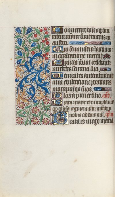 Księga godzin Korzystanie z Rouen: fol. 72v, ok. 1470. autorstwa Master of the Geneva Latini