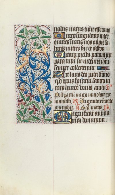 Księga godzin Korzystanie z Rouen: fol. 73v, ok. 1470. autorstwa Master of the Geneva Latini