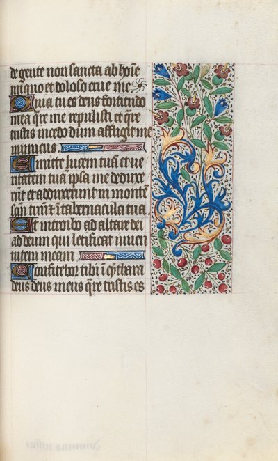 Księga godzin Korzystanie z Rouen: fol. 76r, ok. 1470. autorstwa Master of the Geneva Latini