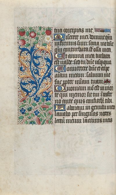Księga godzin Korzystanie z Rouen: fol. 80v, ok. 1470. autorstwa Master of the Geneva Latini
