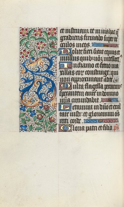 Księga godzin Korzystanie z Rouen: fol. 82v, ok. 1470. autorstwa Master of the Geneva Latini
