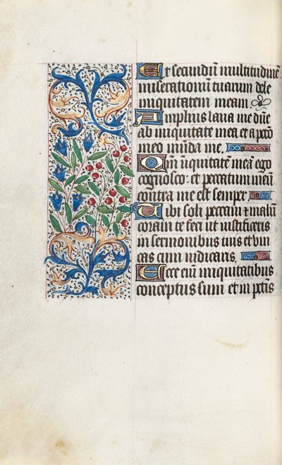 Księga godzin Korzystanie z Rouen: fol. 85v, ok. 1470. autorstwa Master of the Geneva Latini