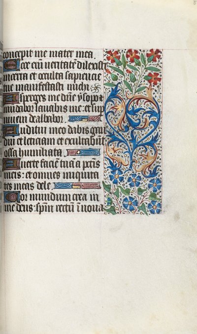 Księga godzin Korzystanie z Rouen: fol. 86r, ok. 1470. autorstwa Master of the Geneva Latini