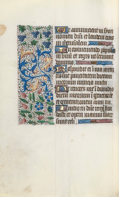 Księga godzin Korzystanie z Rouen: fol. 89v, ok. 1470. autorstwa Master of the Geneva Latini